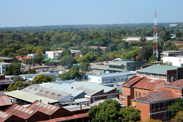 Since you can't take photos on the streets of Bulawayo, here's the view from the MCC office. 